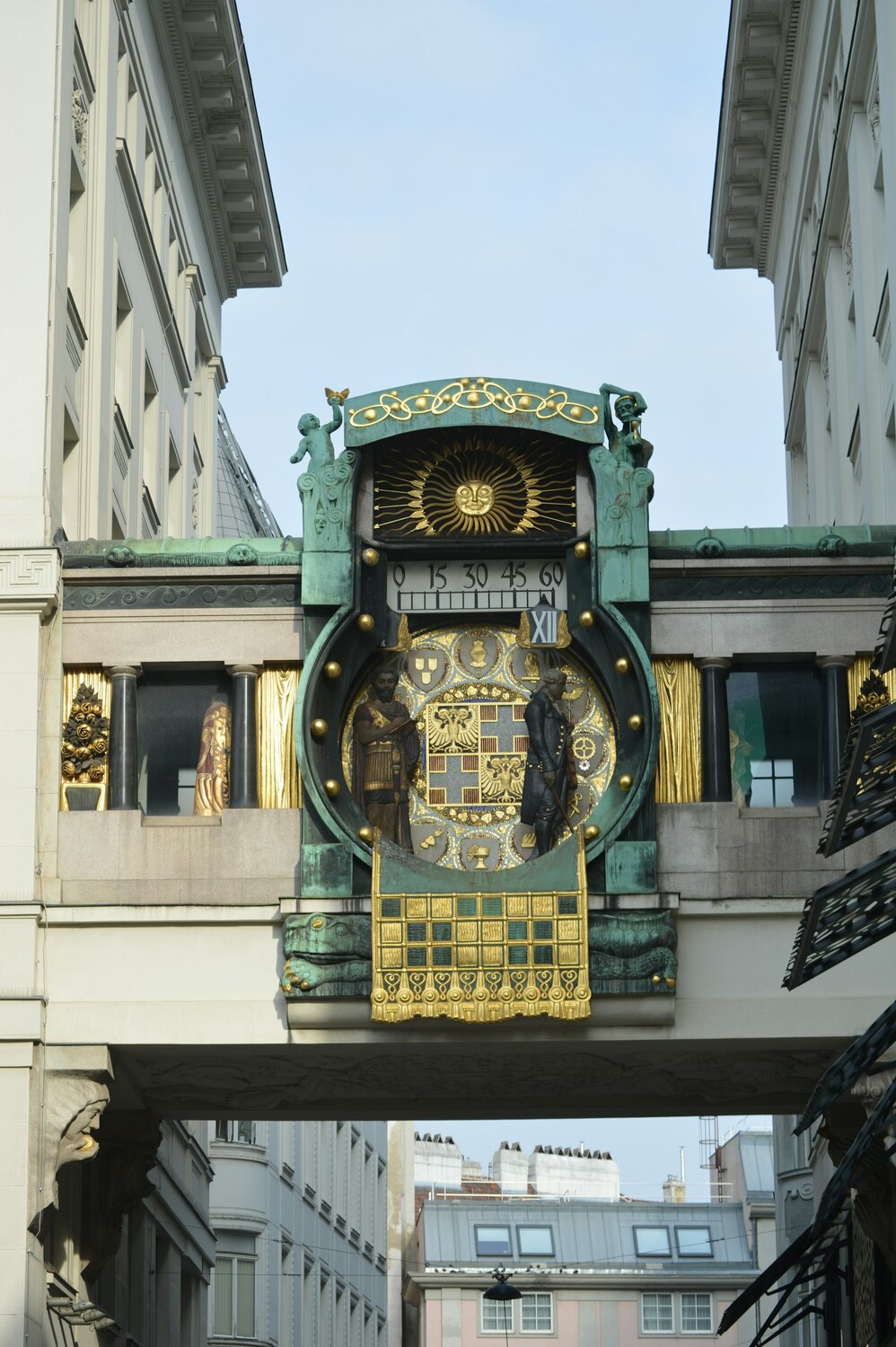Вена, средние века, якорные часы.